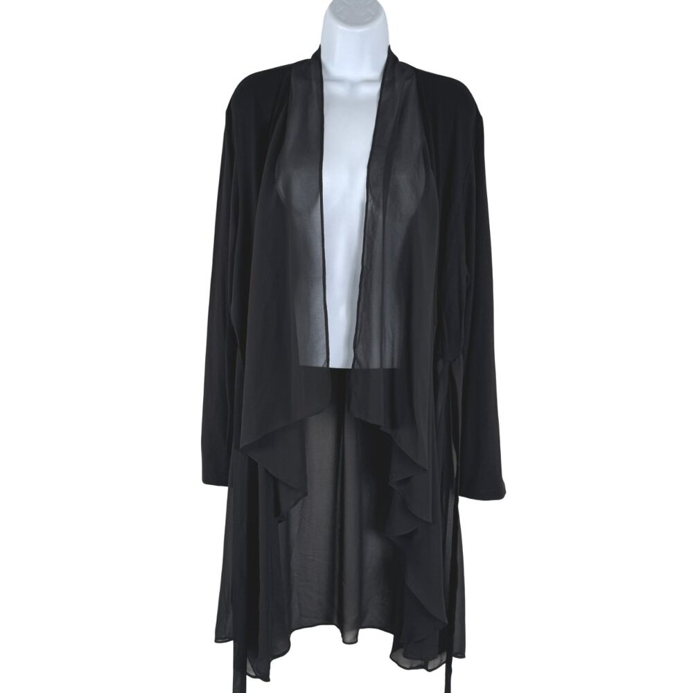 LOGO by Lori Goldstein Black Cardigan